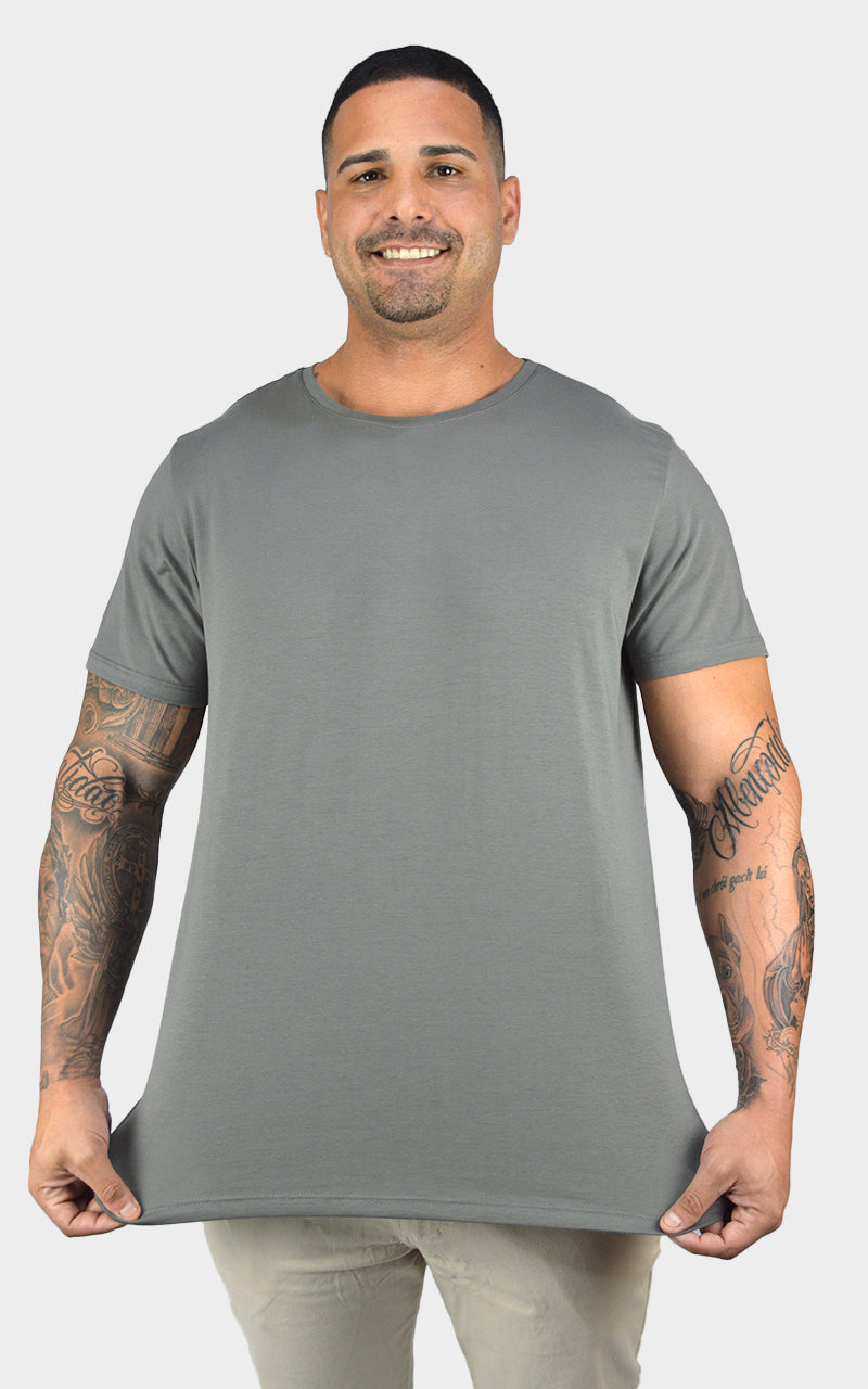 Camiseta Algodão Egípcio Cinza