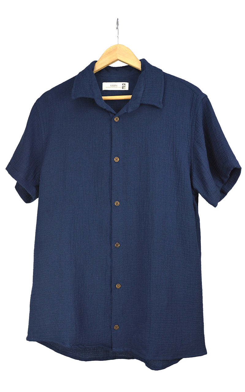 Camisa Gaze Wave Azul Marinho