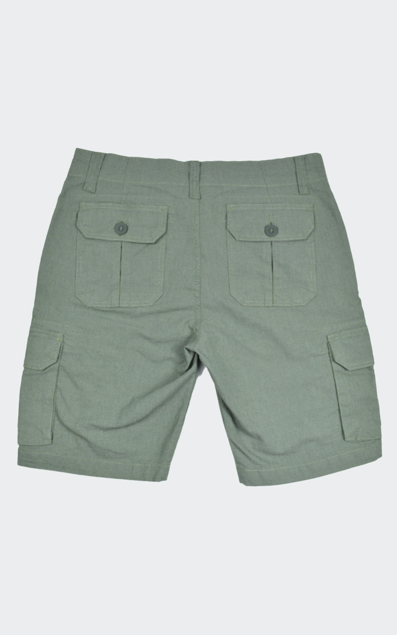 Bermuda Cargo Texture Verde Escuro