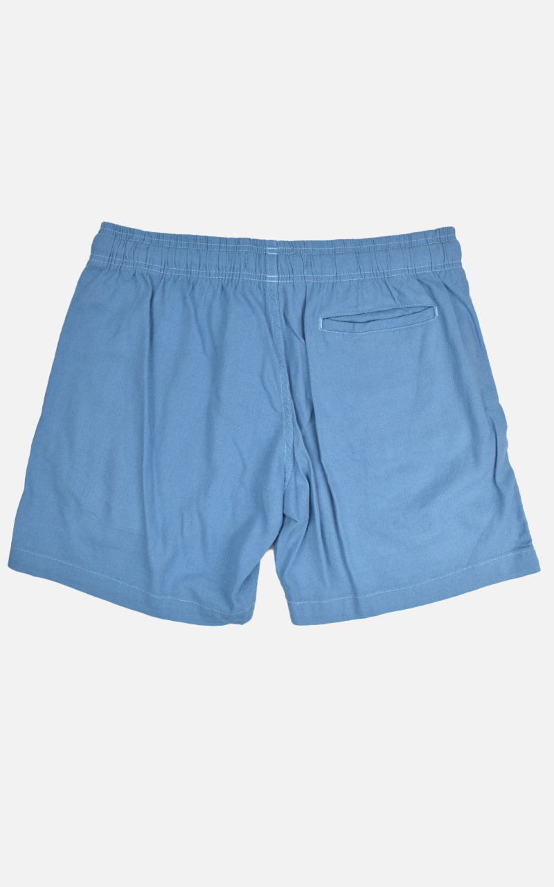 Short Linho Elastano Azul