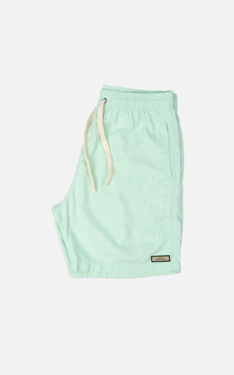 Short Linho Confort Verde Thaiti