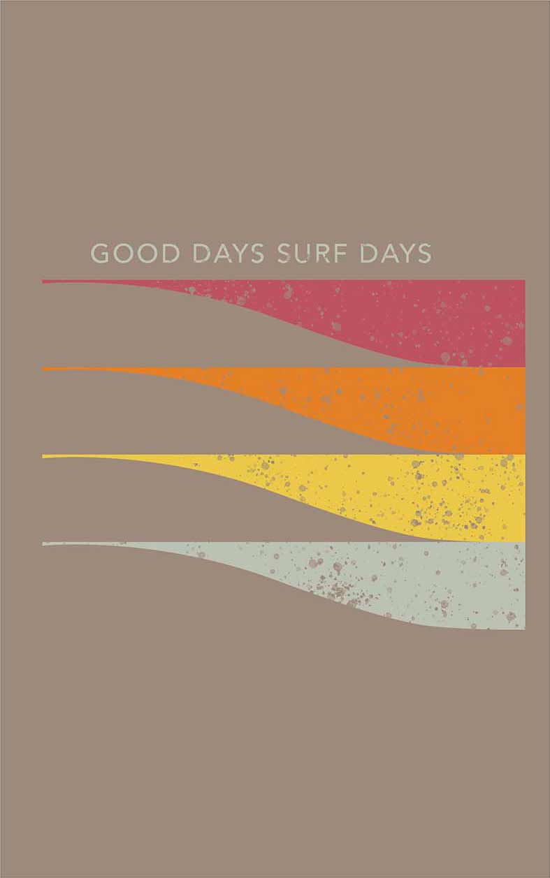 Camiseta Goody Days Surf Days Marrom Bronze