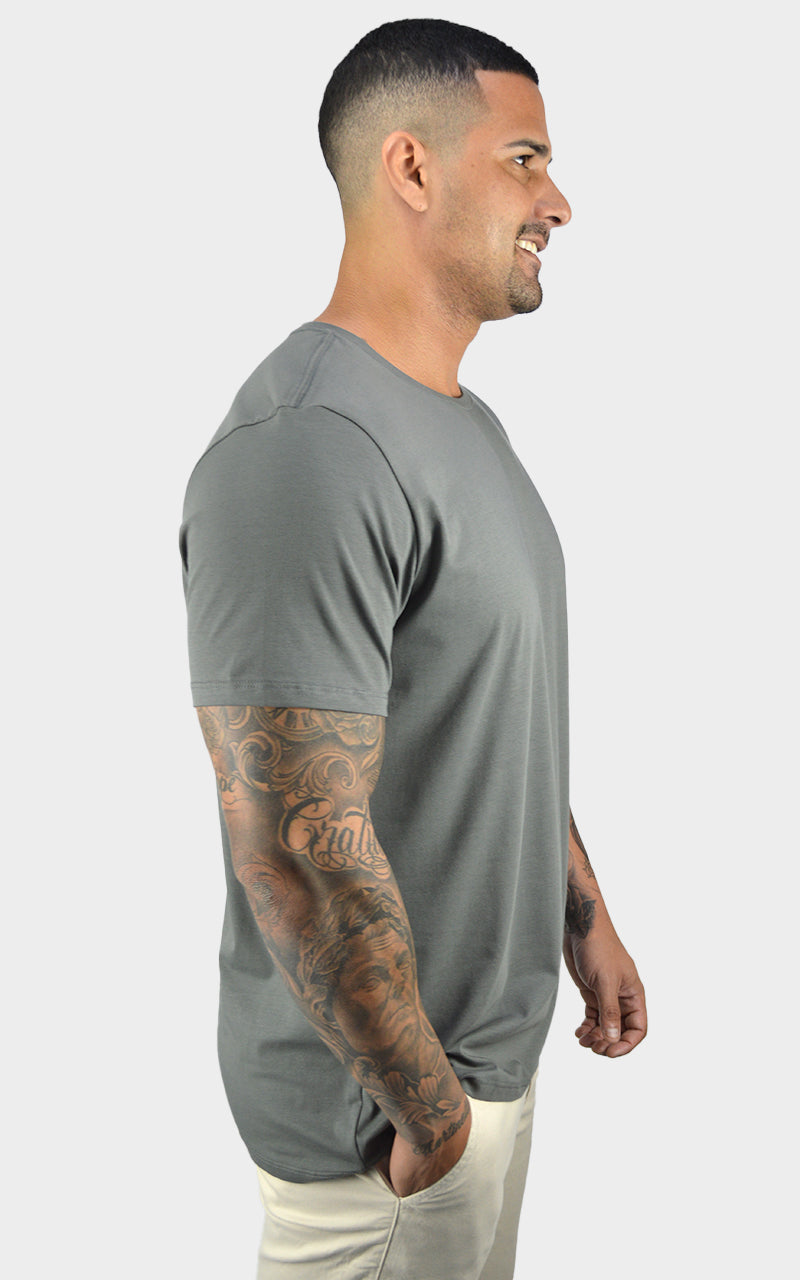 Camiseta Algodão Egípcio Cinza
