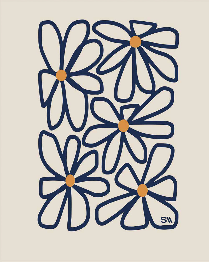 Regata quadro de flores