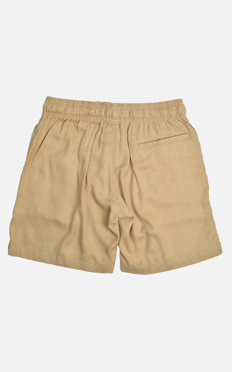 Short Linho Tricot Bege