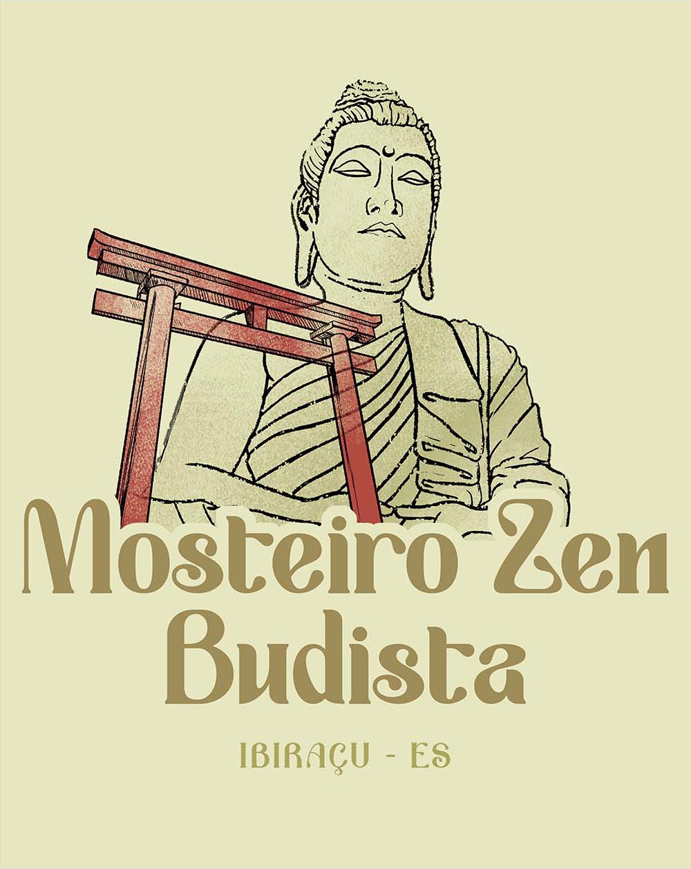 Camiseta Mosteiro Zen Budista