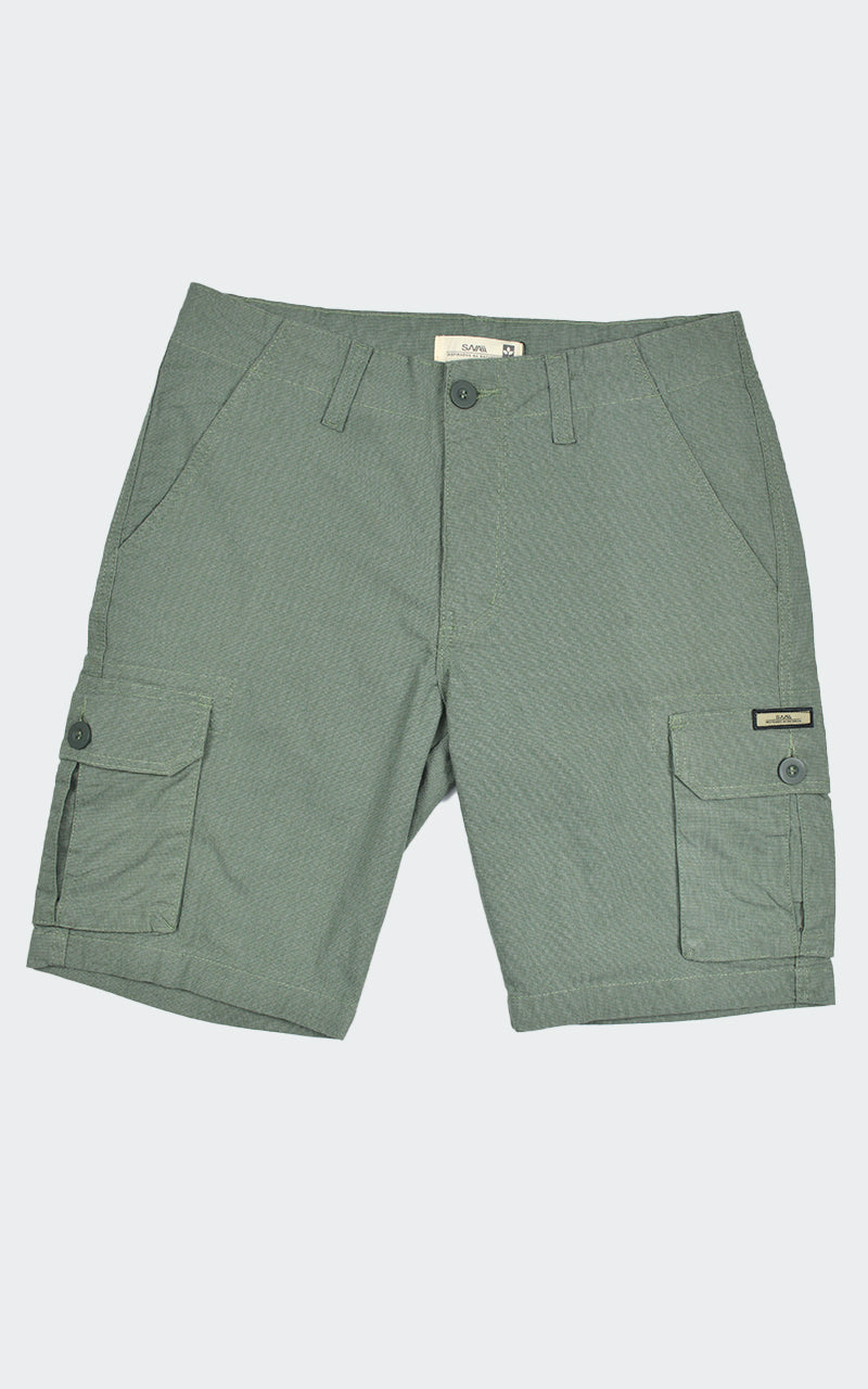 Bermuda Cargo Texture Verde Escuro