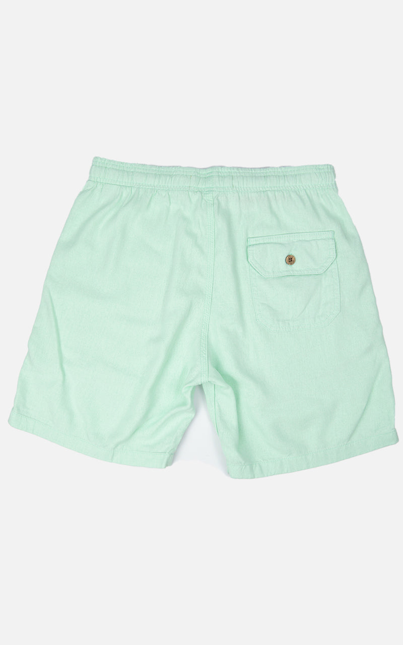 Short Linho Confort Verde Thaiti