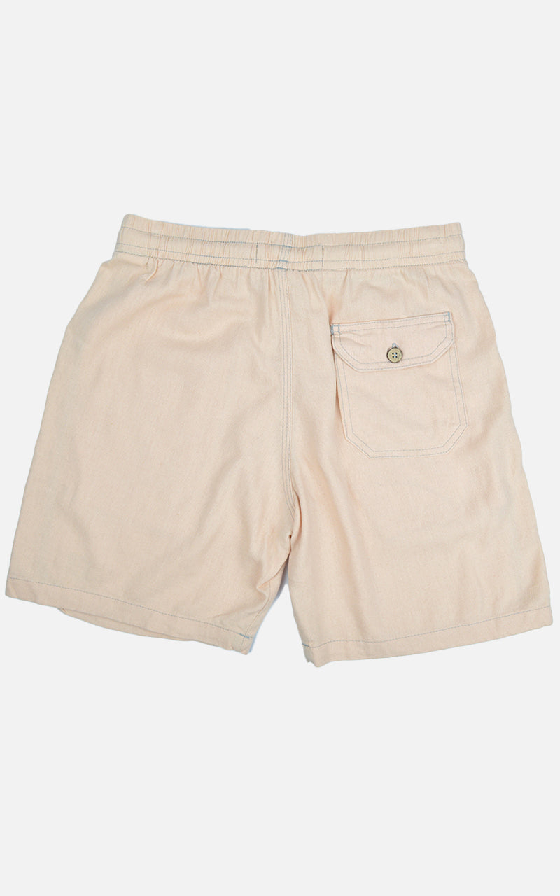 Short Linho Confort Salmão