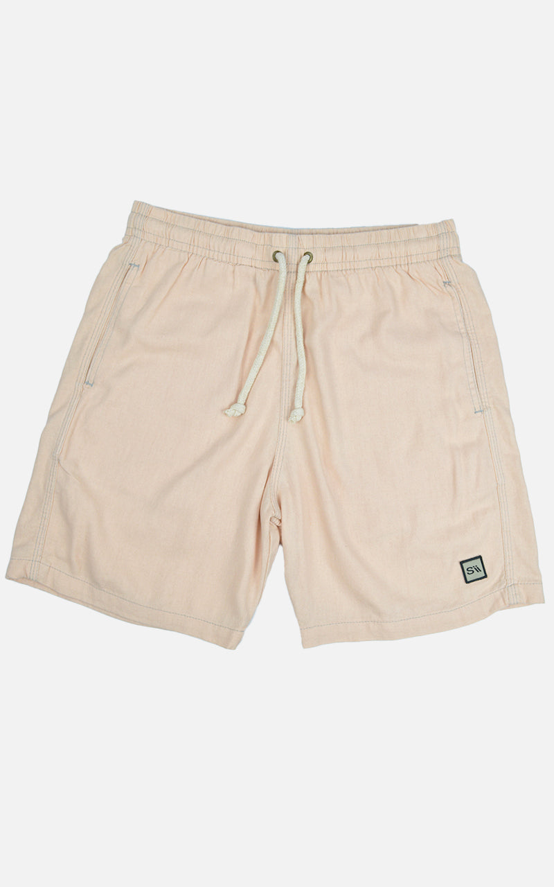 Short Linho Confort Salmão