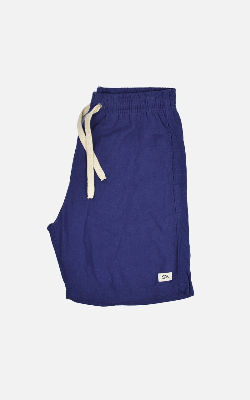 Short Linho Confort Azul Marinho