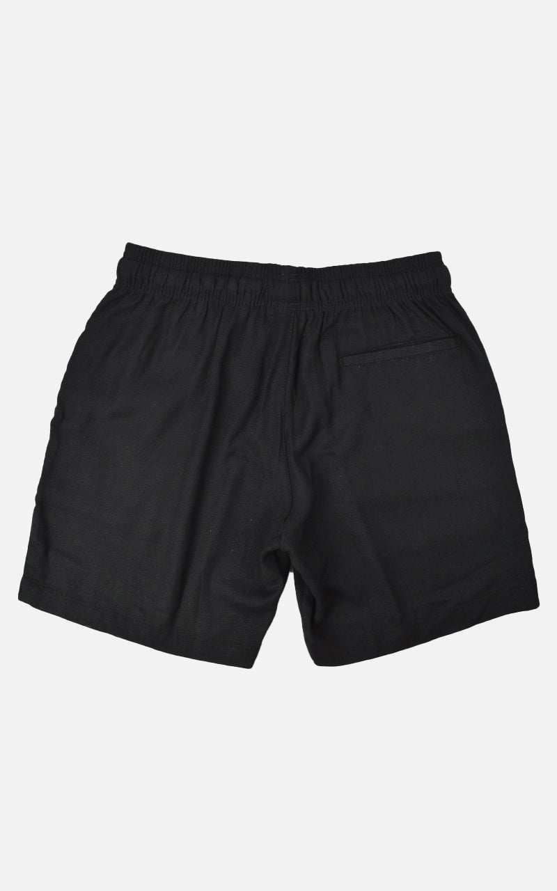 Short Linho Tricot Preto