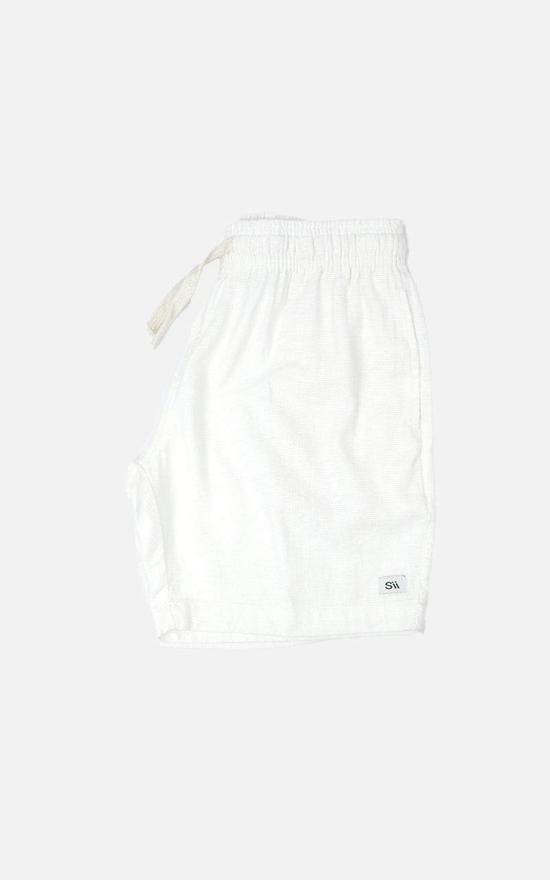 Short Linho Tricot Off White