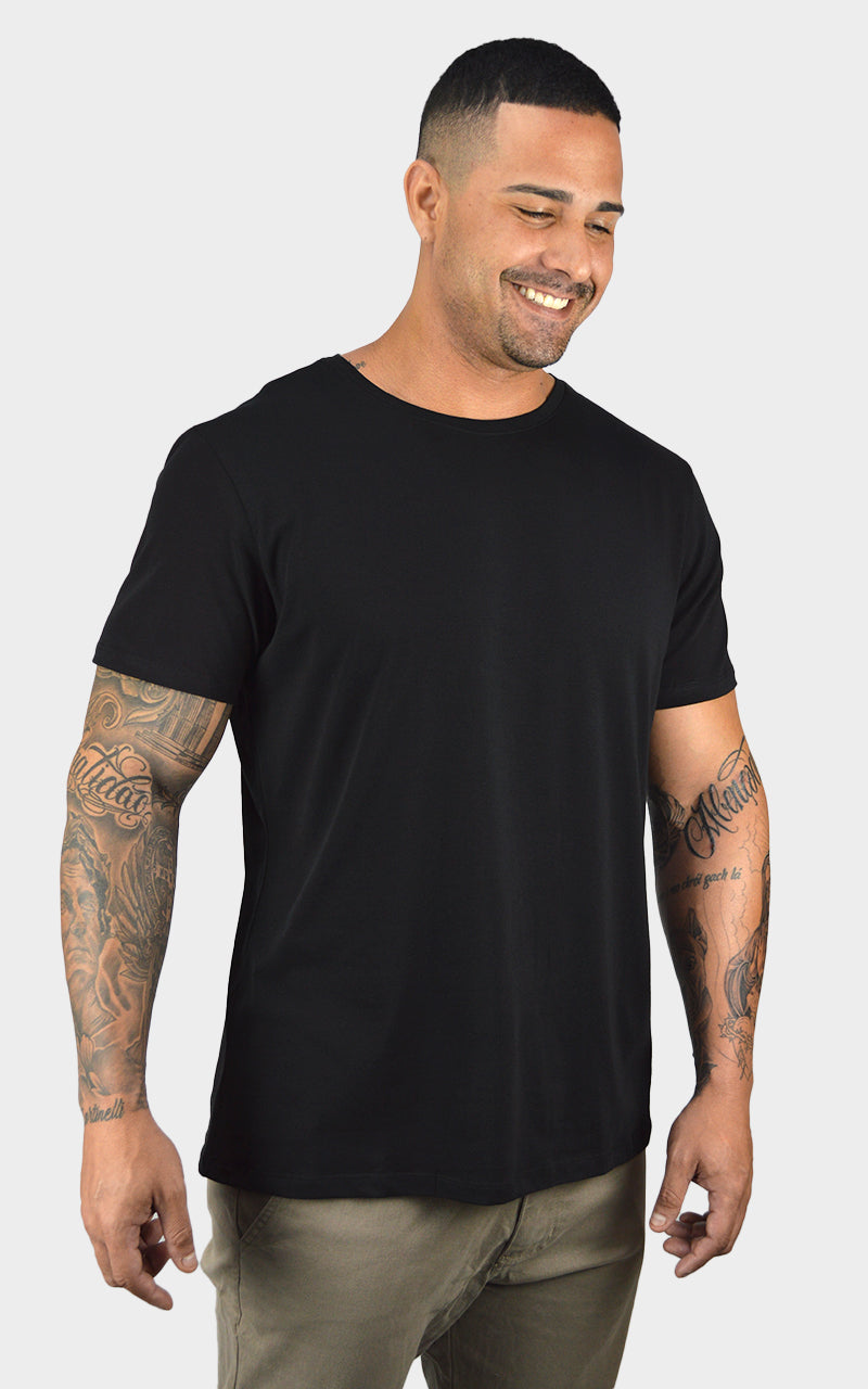 Camiseta Algodão Egípcio Preta