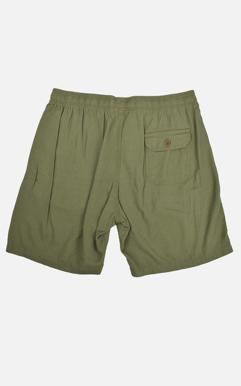 Short Linho Confort Verde Oliva