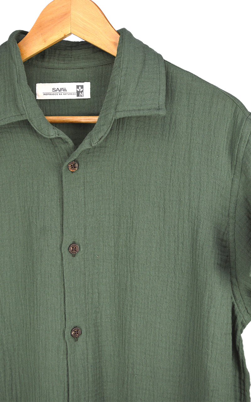 Camisa Gaze Wave Verde Oliva