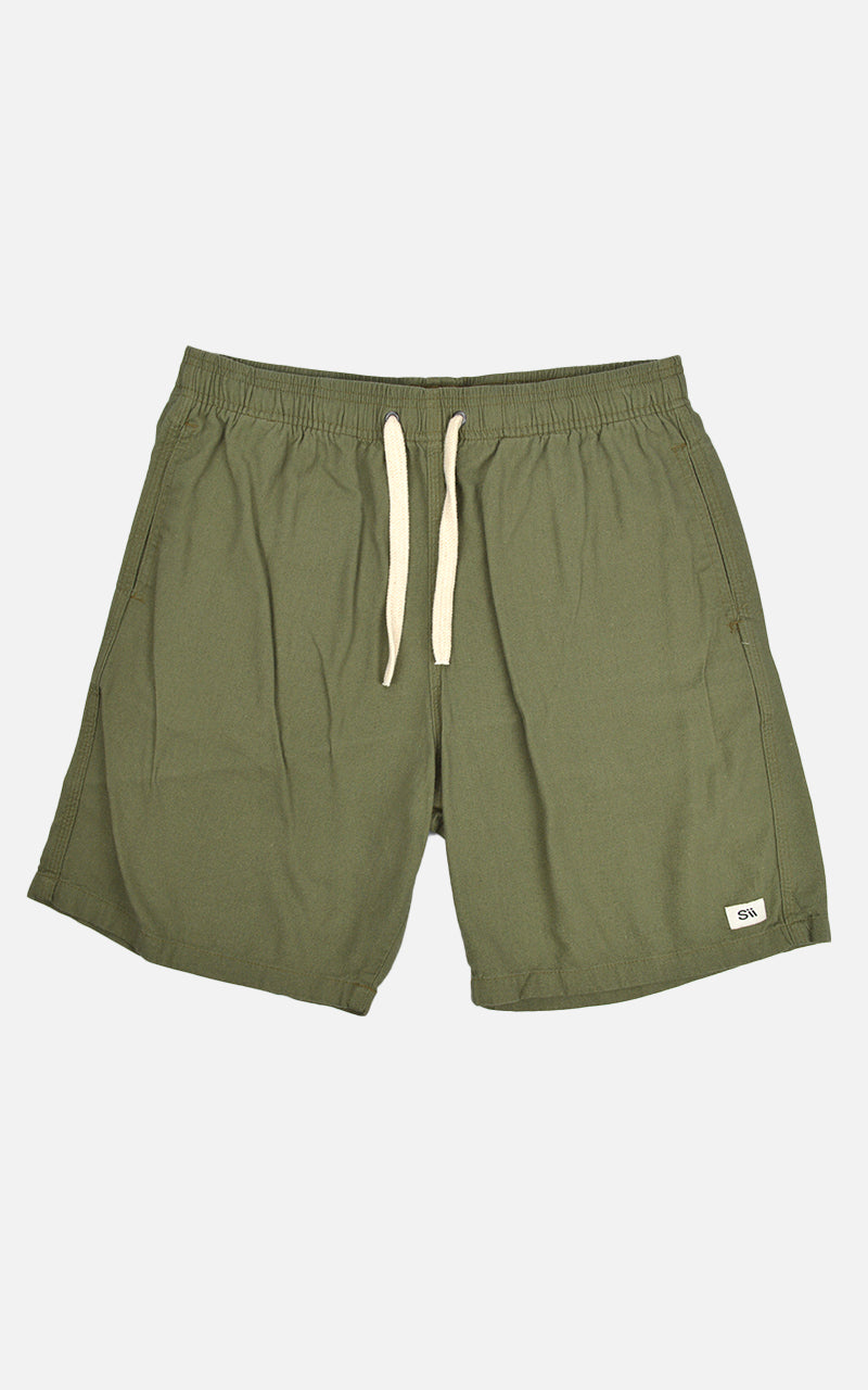 Short Linho Confort Verde Oliva