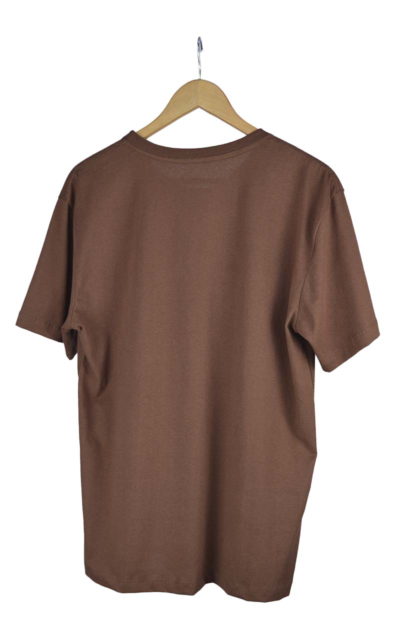 Camiseta premium basica cafe