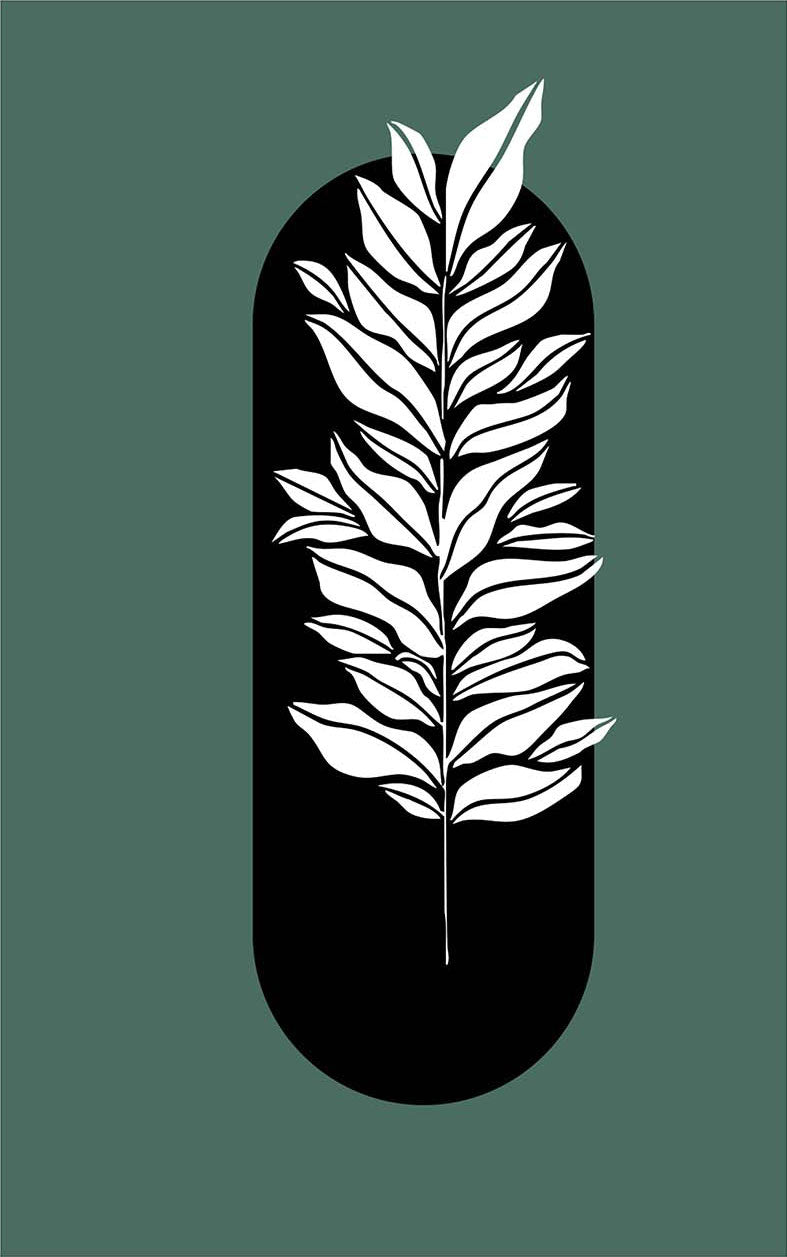 Camiseta Vertical Folhas