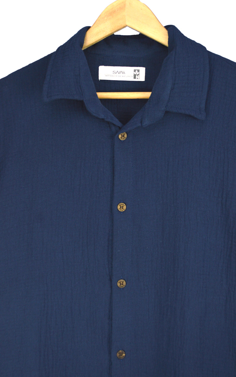 Camisa Gaze Wave Azul Marinho