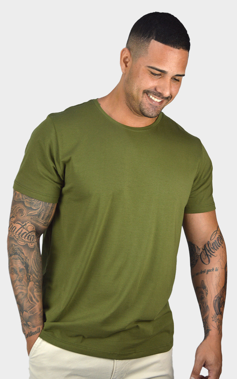 Camiseta Algodão Egípcio Verde