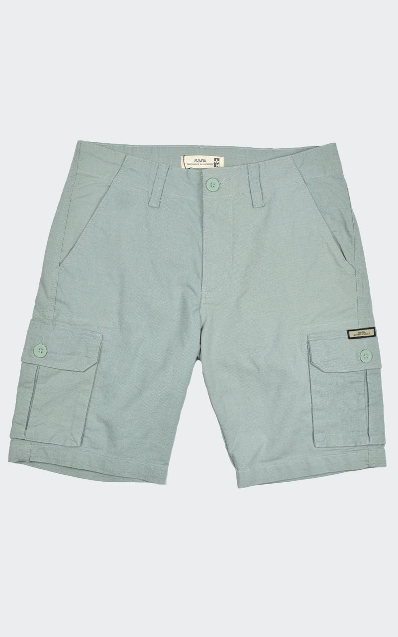 Bermuda Cargo Texture Verde Claro