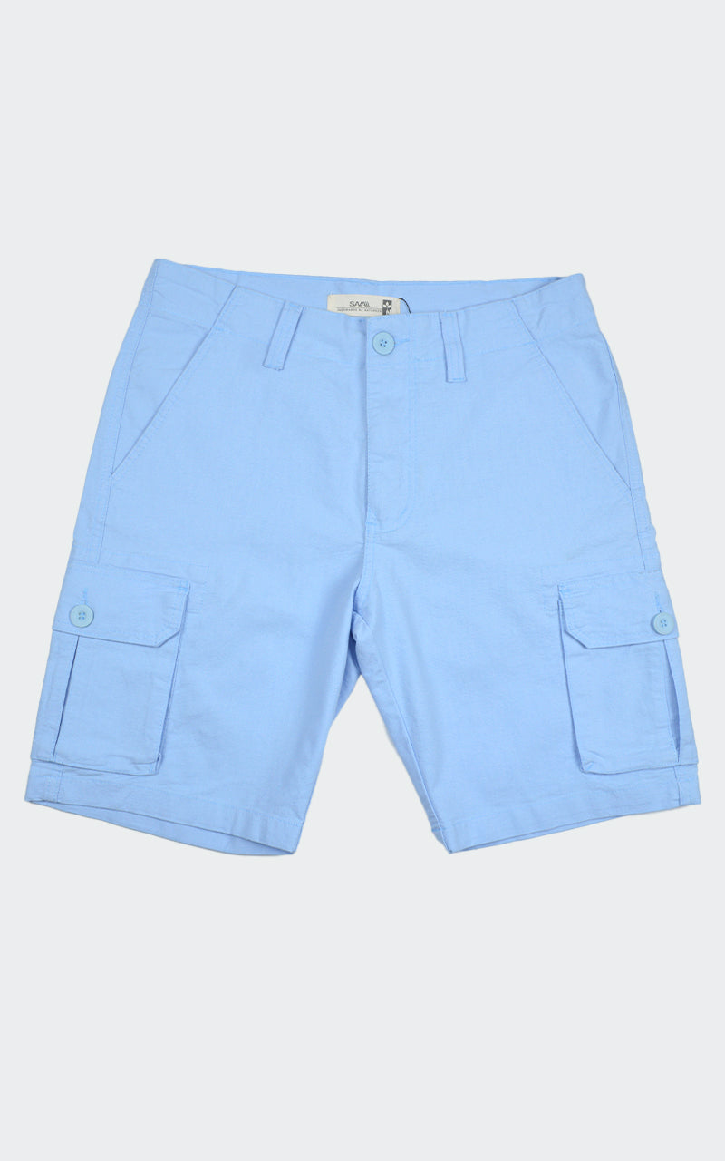 Bermuda Cargo Texture Azul Claro