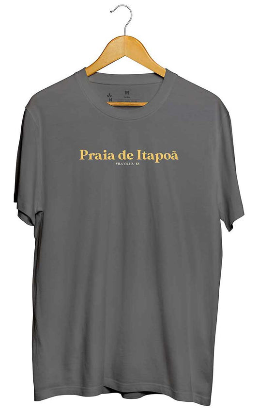 Camiseta Praia de Itapoã Chumbo