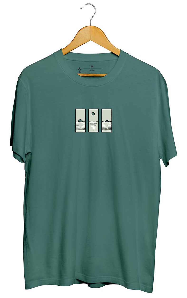 Camiseta Ciclo Solar Verde Floresta