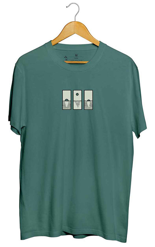 Camiseta Ciclo Solar Verde Floresta