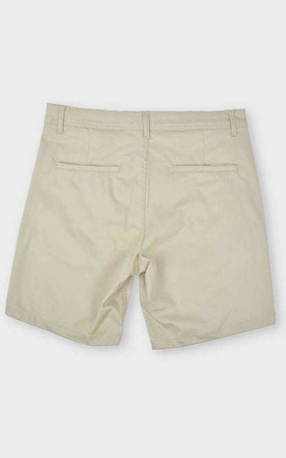 Bermuda Sarja Elastano Bege