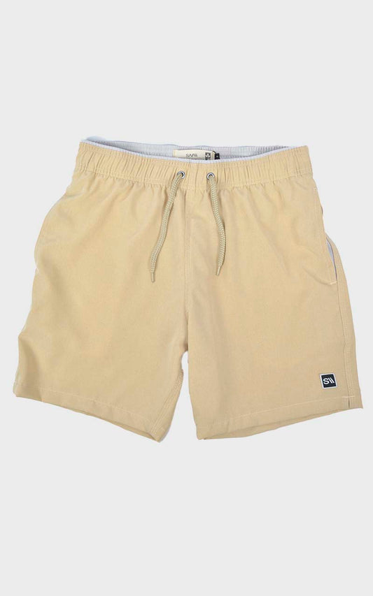 Short Praia Bege Médio