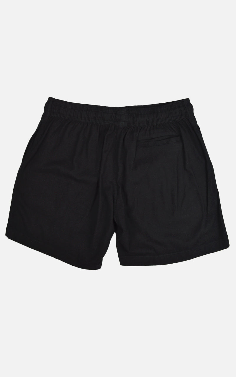 Short Linho Elastano Preto