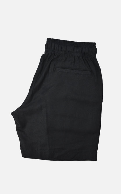 Short Linho Tricot Preto
