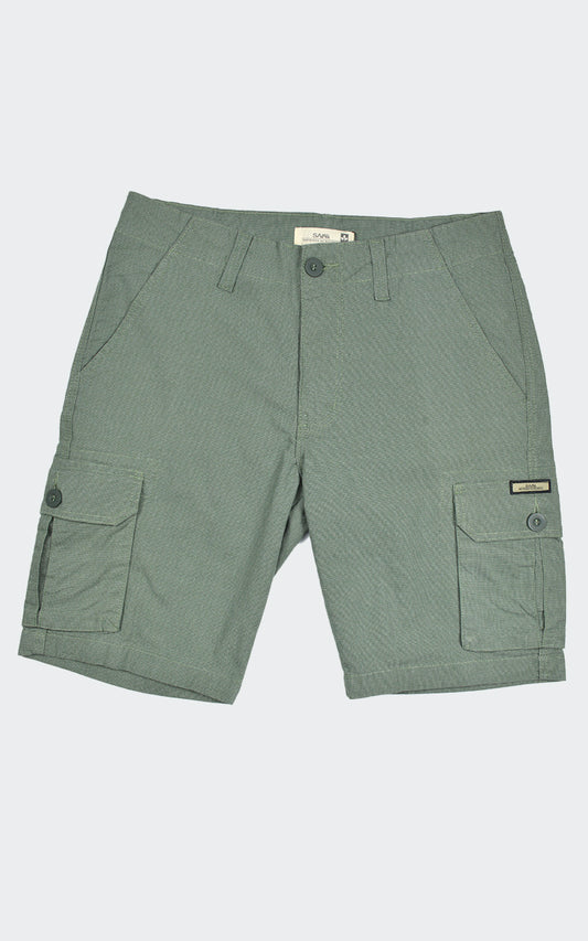 Bermuda Cargo Texture Verde Escuro