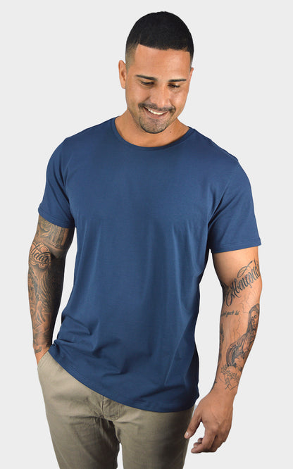 Camiseta Algodão Egípcio Azul