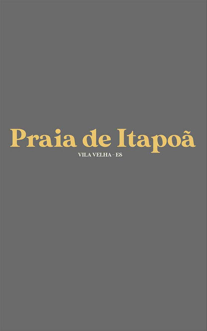 Camiseta Praia de Itapoã Chumbo