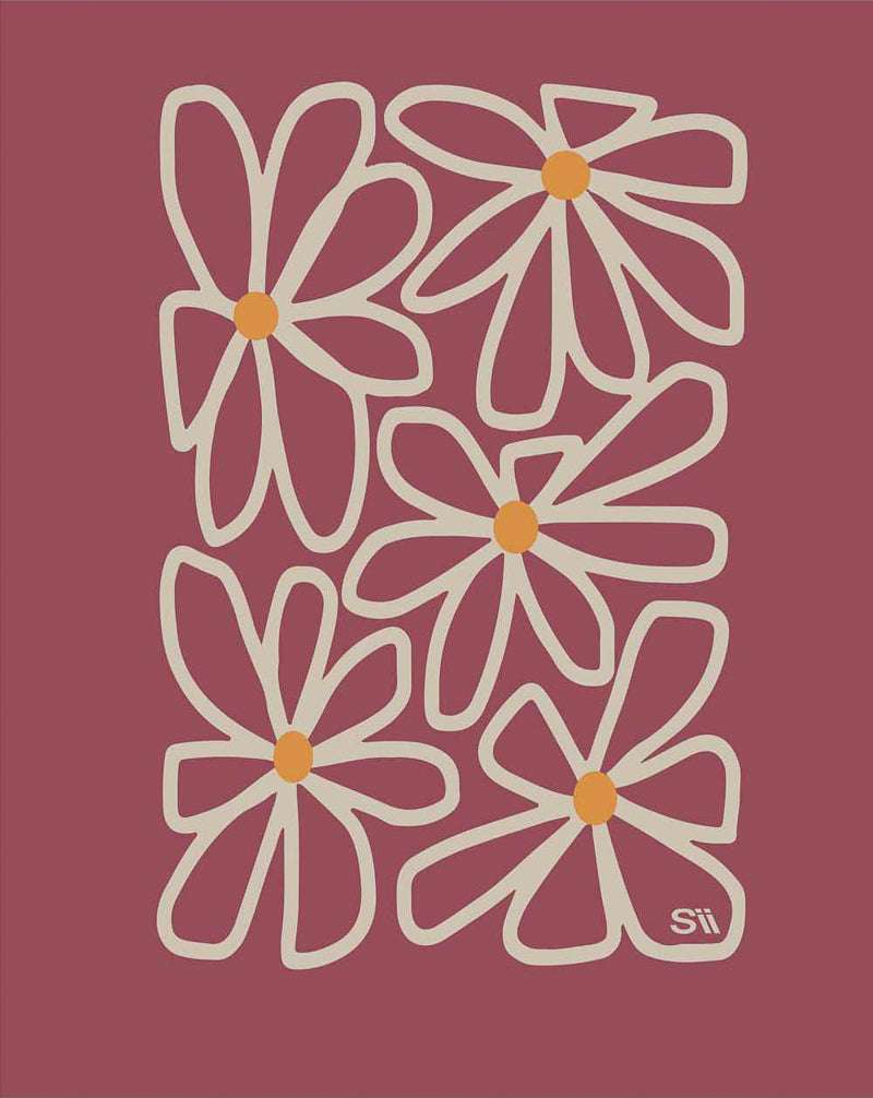 Regata quadro de flores