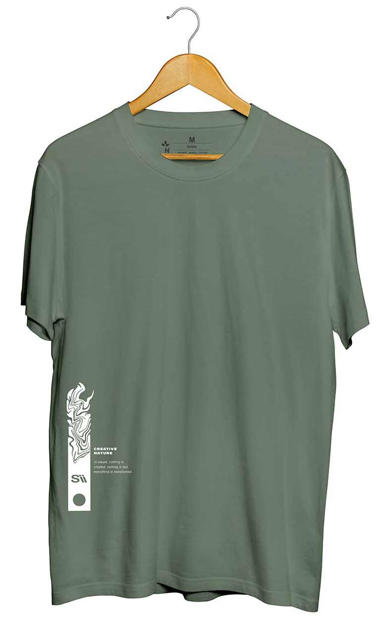 Camiseta Street Creative Nature Verde Militar