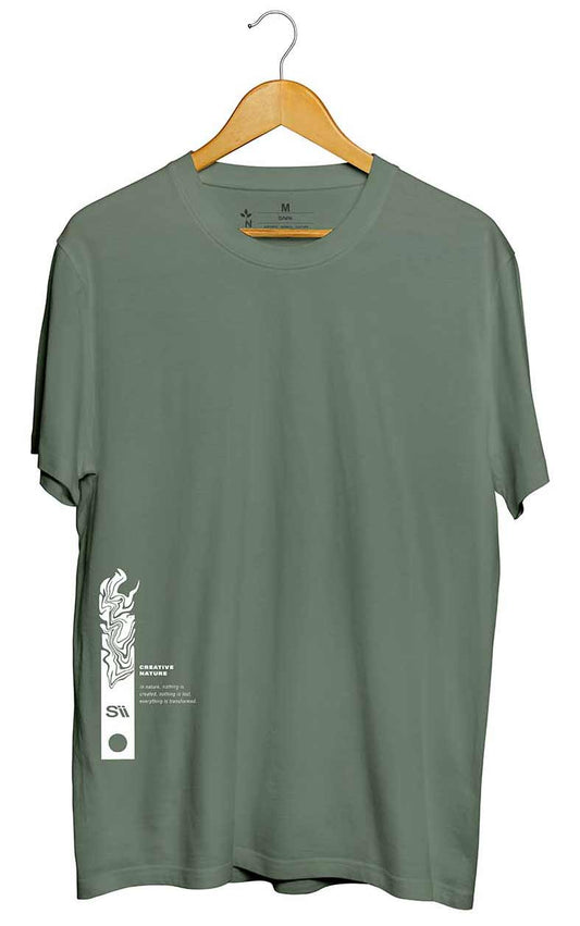 Camiseta Street Creative Nature Verde Militar