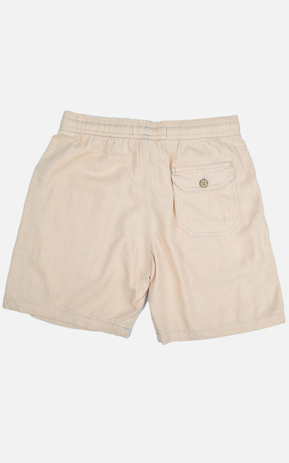 Short Linho Confort Salmão