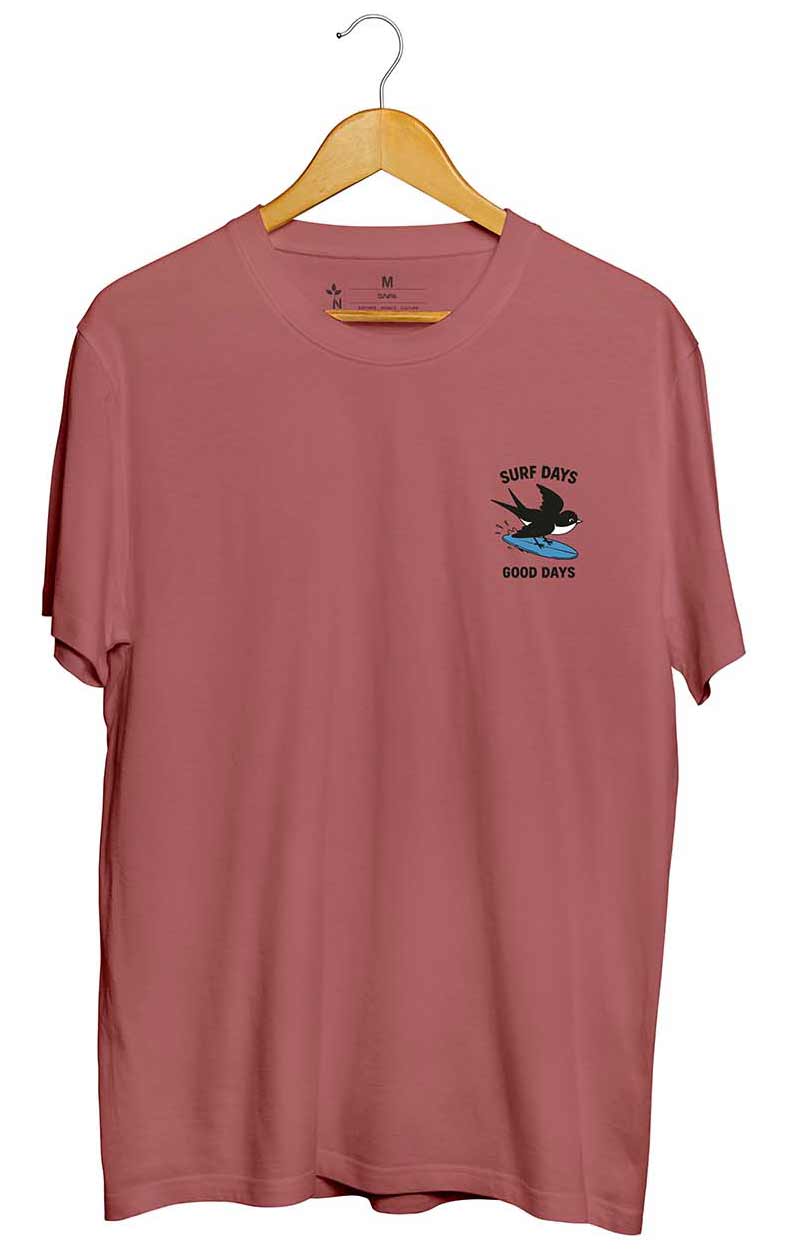 Camiseta Andorinha Surf Bordo