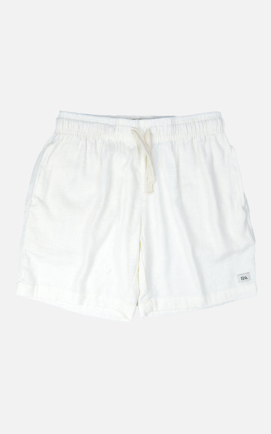 Short Linho Tricot Off White