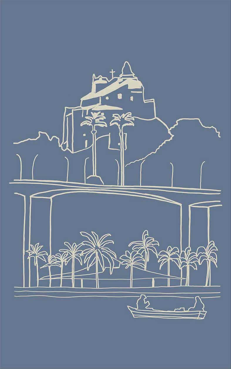 Camiseta Convento da Penha Azul Marinho