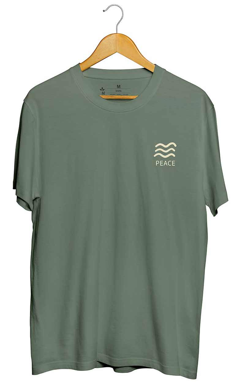 Camiseta Peace Verde Militar
