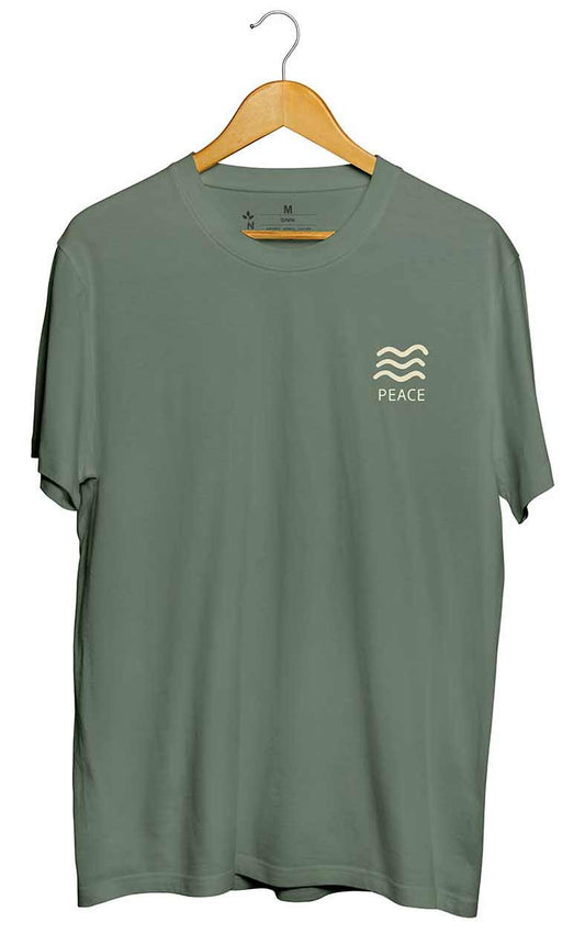 Camiseta Peace Verde Militar