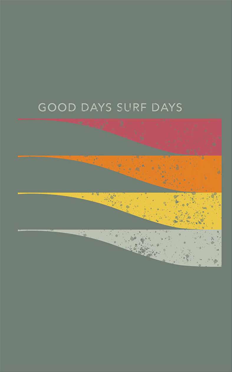 Camiseta Goody Days Surf Days Verde Militar