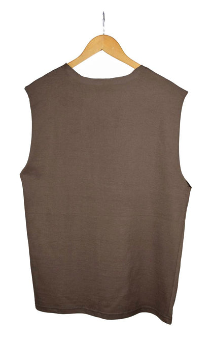 Regata machao malhao  - marrom