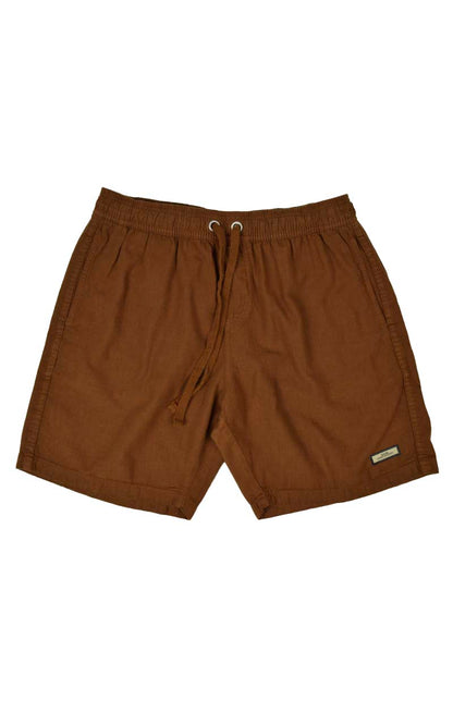 Short Linho Canatiba  marrom