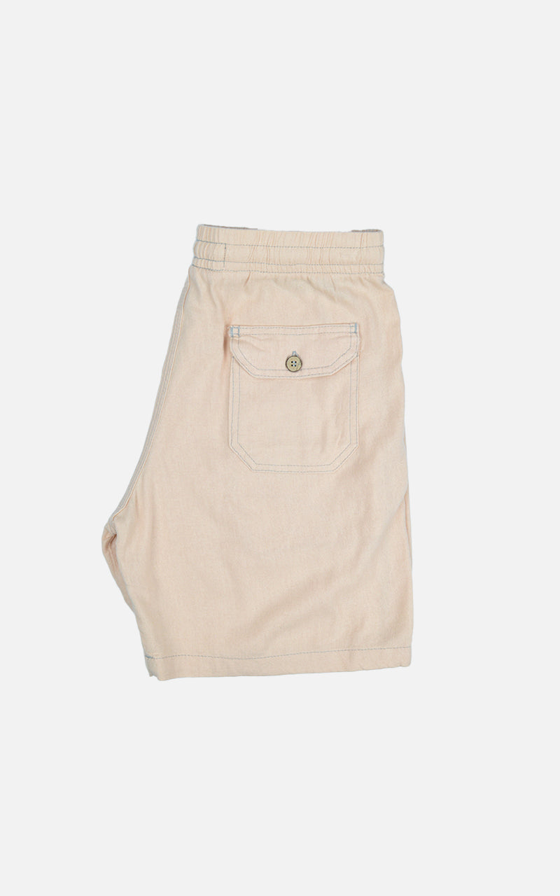 Short Linho Confort Salmão